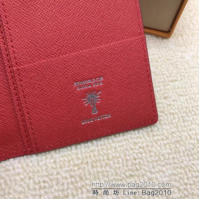 路易威登LV頂級原單 M63230紅 LV經典男士錢夾 ZY1119